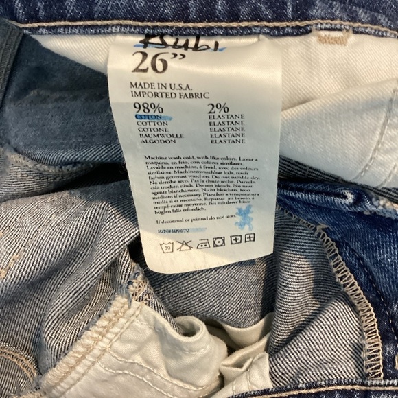 Ksubi Supper Skinny Zip Jeans Vintage Indigo Mid-Rise Blue Size 26 - Picture 6 of 7